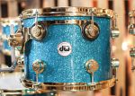 DW Collector s Maple Mahogany Teal Glass Drum Set - 22,10,12,14,16,14sn - SO#1304636 For Sale