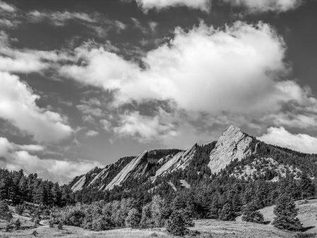 Flatirons with Clouds Online Hot Sale