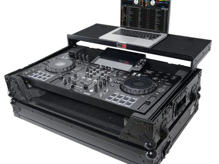 ProX XS-XDJRX3WLTBL ATA Style DJ Controller Case - For Pioneer XDJ-RX3 RX2 Case - With Laptop Shelf & Wheels - Pro Audio Equipment Storage - Black Finish For Sale