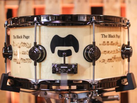 DW 6.5x14 Icon Series Terry Bozzio  The Black Page  Snare Drum - #130 of 250 Online Hot Sale