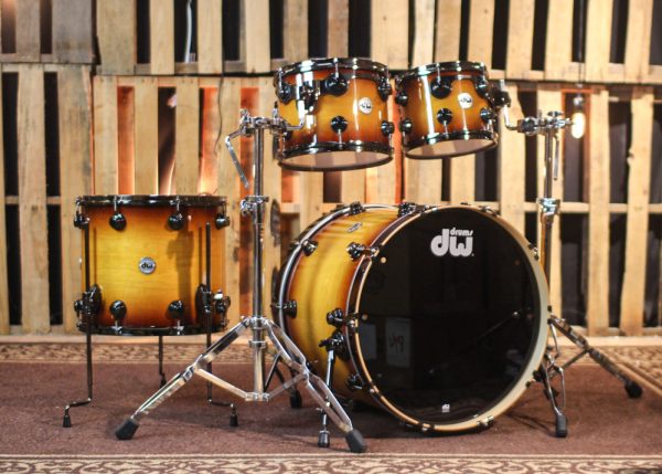 DW Collector s Maple SSC Amber to Tobacco Burst Drum Set - 22,10,12,16 - SO#1313035 Online