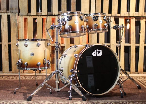 DW Collector s Maple Satin Burnt Toast Fade Drum Set - 22,10,12,16 - SO#1310895 Sale