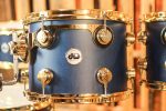 DW Collector s Maple Mahogany Regal Blue Satin Oil Drum Set - 22,10,12,14,16,14sn - SO#1304638 For Sale