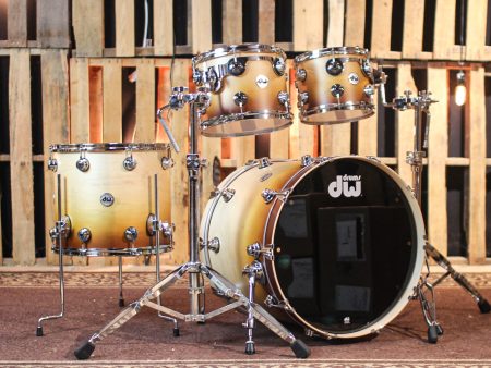 DW Collector s Maple SSC Satin Burnt Toast Fade Drum Set - 22,10,12,16 - SO#1313032 Online