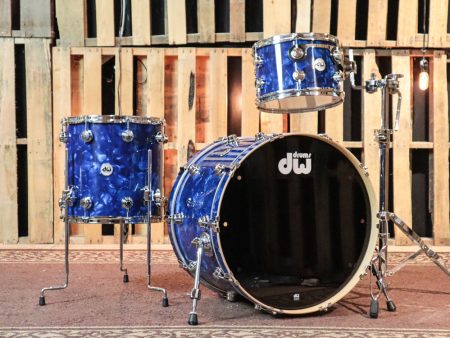 DW Collector s Maple VLT Blue Moonstone Drum Set - 16x22,8x12,14x14 - SO#1058203 on Sale