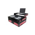 ProX XS-DDJSR2LTRBLED ATA Flight Case - Pioneer DDJ-SR2 DJ Controller - With Laptop Shelf & LED - Black Red Discount