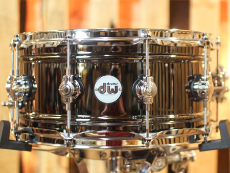 DW 6.5x14 Design Black Nickel over Brass Snare Drum - DDSD6514BNCR Hot on Sale