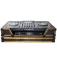 ProX XS-XDJXZWFGLD ATA Flight Case - For Pioneer XDJ-XZ DJ Controller - With 1U Rack Space & Wheels - Gold Black Online Hot Sale