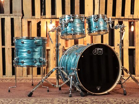 DW Performance Turquoise Oyster Stage Drum Set - 18x22, 8x10, 9x12, 14x16 Sale