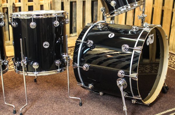 DW Collector s Maple VLT Gloss Black Drum Set - 22,12,16,18 - SO#1167899 Sale