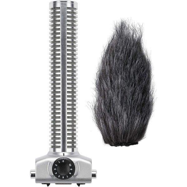 Zoom Shotgun Microphone Capsule with Hairy Windscreen for Film, Video, ENG, and Dialogue, works with H5, H6, Q8, U-44, F1, F4, F8n, and F8 Cheap