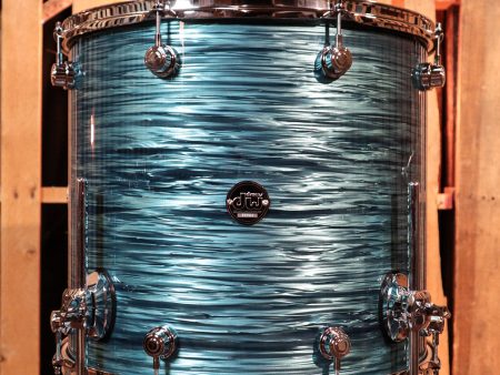 DW Performance Turquoise Oyster Floor Tom - 16x18 Hot on Sale