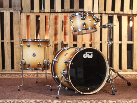 DW Collector s 333 Satin Burnt Toast Burst Drum Set - 20,12,14 - SO#1313133 Sale