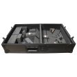 ProX XS-TMC1012WBL ATA-300 Style Flight Case - For Single Turntable in Battle Mode & 10  or 12  DJ Mixer - Black on Black Cheap