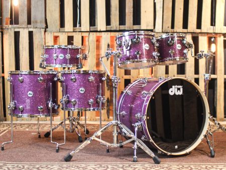 DW Collector s Maple SSC Purple Glass Drum Set - 22,10,12,14,16,14sn - SO#1354753 Online Hot Sale