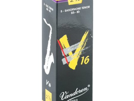 Vandoren SR7225 Tenor Sax V16 Reeds - Strength 2.5 - Box of 5 Online