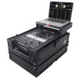 ProX XS-M11LTBL ATA-300 Style Flight Road Case - Fits Pioneer DJM S11   Rane 70   72 MK2 - With Laptop Shelf - Black on Black Sale