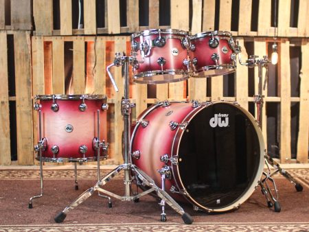 DW Collector s Maple Satin Cherry Burst Drum Set - 22,10,12,16 - SO#1325139 Online now