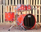 DW Collector s Maple Mahogany Scarlet Red Drum Set - 22,10,12,16 - SO#1288921 For Cheap