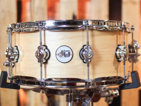 DW 6x14 Design Maple Satin Natural Snare Drum - DDLM0614SSNS For Discount