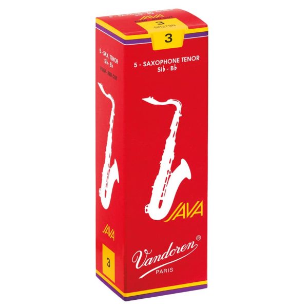 Vandoren SR273R Tenor Sax Java Red Reeds - Strength 3 - Box of 5 Sale