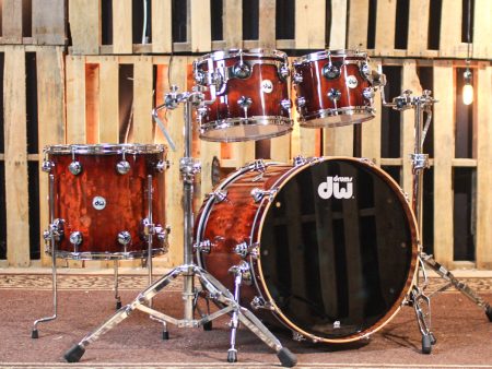 DW Collector s 333 Candy Apple Burst over Sapele Drum Set - 22,10,12,16 - SO#1354813 Online Hot Sale