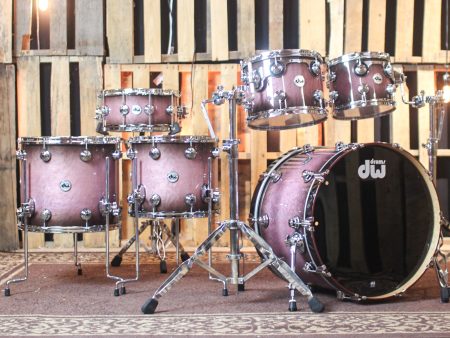 DW Collector s Purpleheart Ultraviolet Burst over Birdseye Drum Set - 22,10,12,16,6.5x14 - SO#1255570 Sale