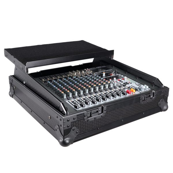 ProX XS-19MIXLTBL 10U Top Mount DJ Mixer Case - 19  Slanted - Pro Audio Equipment Storage - Black On Black For Cheap