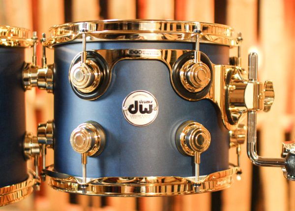 DW Collector s Maple Mahogany Regal Blue Satin Oil Drum Set - 22,10,12,14,16,14sn - SO#1310429 Hot on Sale