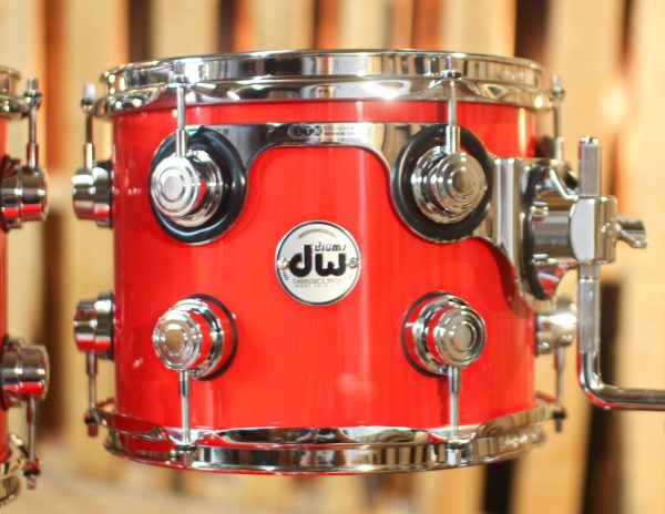 DW Collector s Maple Mahogany Scarlet Red Drum Set - 22,10,12,16 - SO#1288921 For Cheap