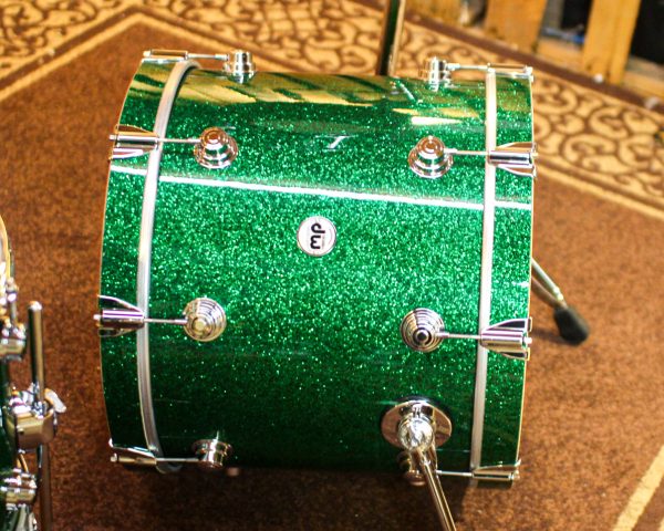 DW Collector s Maple Mahogany Green Glass Drum Set - 20,10,12,14 - SO#1374886 Fashion