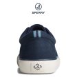 Men s SeaCycled™ Striper II Palm Sneaker Navy (STS25178) For Sale