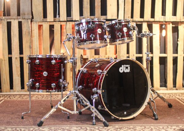 DW Collector s Maple SSC Red Silk Onyx Drum Set - 22,10,12,16 - SO#1326806 For Discount