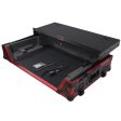 ProX XS-RANEONEWLTFRLED ATA Flight Style Road Case - For RANE ONE DJ Controller - With Sliding Laptop Shelf, Wheels, & LED Kit - Limited Edition Red Cheap