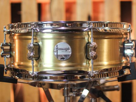 PDP 5x14 Concept Dual-beaded Brushed Brass Snare Drum - PDSN0514NBBC Supply