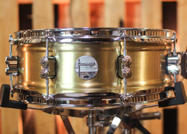 PDP 5x14 Concept Dual-beaded Brushed Brass Snare Drum - PDSN0514NBBC Supply