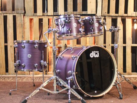 DW Collector s Standard Maple Lavender Satin Oil Drum Set - 22,10,12,16 - SO#1362005 Hot on Sale