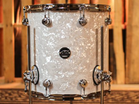 DW Performance White Marine Pearl Floor Tom - 14x14 For Discount