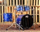 DW Collector s Maple SSC Blue Metallic Hard Satin Drum Set - 22,10,12,16 - SO#1367489 Hot on Sale