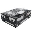 ProX XS-PRIME4WGB ATA-300 Style Flight Case - For Denon PRIME 4 DJ Controller - With 1U Rack Space & Wheels - Black Gray For Sale