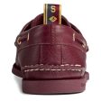 Women s Authentic Original Varsity Boat Shoe - Burgundy (STS22973) Cheap