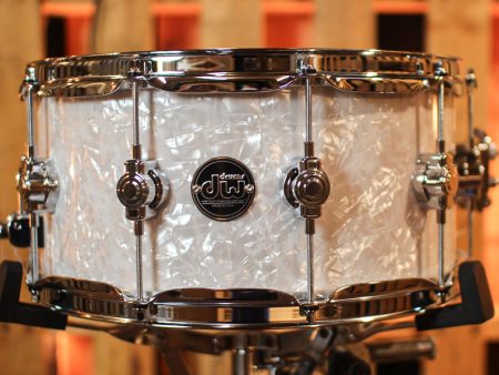 DW Performance White Marine Pearl Snare Drum - 6.5x14 on Sale