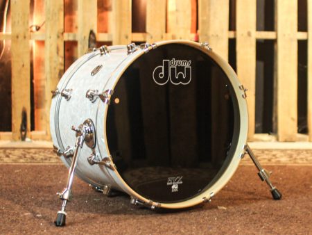 DW Performance White Marine Pearl Bass Drum - 14x18 For Sale