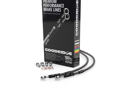 Goodridge 17-20 Yamaha MT-07 ABS Carbon Front SS Brake Lines For Discount