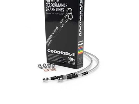 Goodridge 85-86 Yamaha FZ750 Clear Race Front SS Brake Lines on Sale